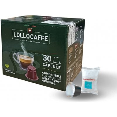 Lollo caffé Kávové kapsle Deca Espresso bezkofeinové do NESPRESSO 30 kusů