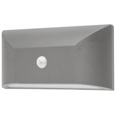 ACA Lighting LED přisazené svítidlo SLIM 6W/230V/3000K/350Lm/110°/IP65/IK08, PIR senzor, šedé – Hledejceny.cz