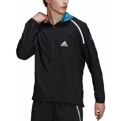 adidas Marathon Jacket černá modrá – Zboží Mobilmania