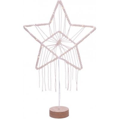 Solight LED vánoční hvězda Lapač snů bílá 49 cm 45x LED 2x AAA – Hledejceny.cz