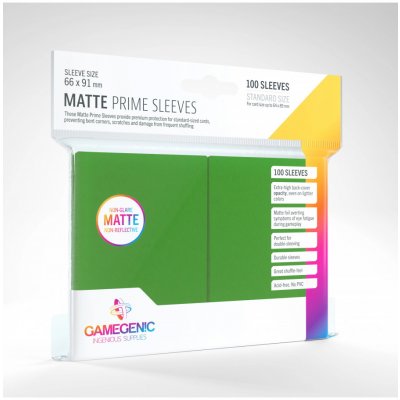 Gamegenic Prime Sleeves Matte Green obaly 100 ks – Hledejceny.cz