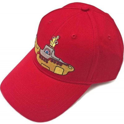 Rock Off The Beatles Unisex Baseball Cap Yellow Submarine Red