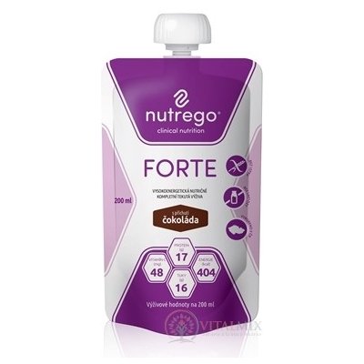 NUTREGO FORTE S PŘÍCHUTÍ ČOKOLÁDA POR SOL 1X200ML – Hledejceny.cz