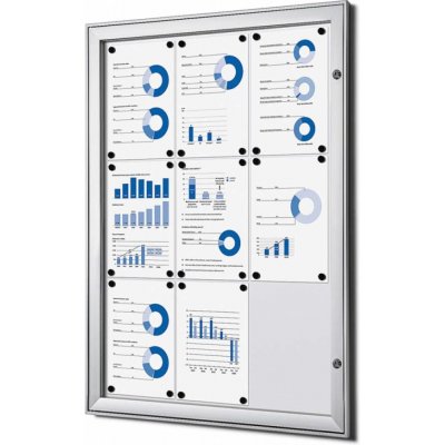 Jansen Display Vitrína pro interiér i zastřešený exteriér, SCS, 9 x A4 – Hledejceny.cz