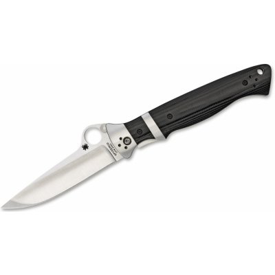 Spyderco Vallotton Sub-Hilt Black Polished G-10 PlainEdge C149GP – Zboží Mobilmania