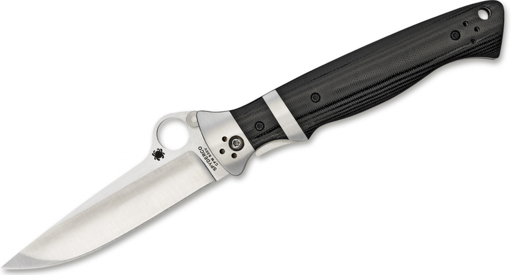 Spyderco Vallotton Sub-Hilt Polished G-10 PlainEdge C149GP