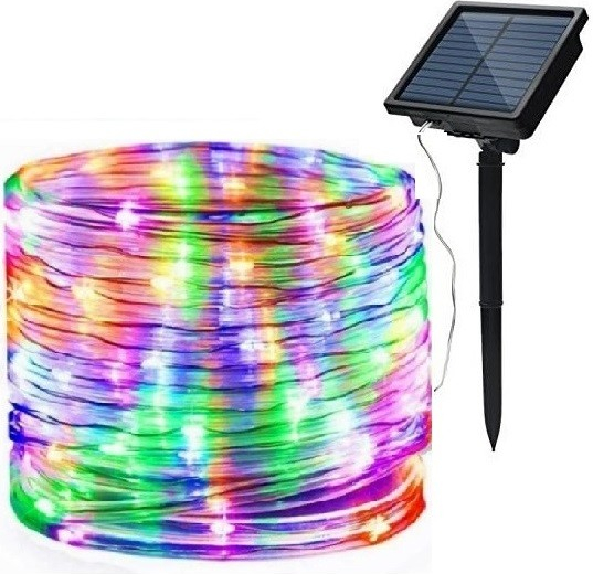 Solar 108 10 Solární vánoční hadice RGB 100LED 12Metrů