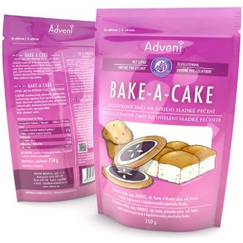 ADVENI Bezlepková směs na nejen sladké pečení BAKE A CAKE 750 g
