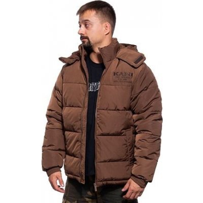 Karl Kani Retro Hooded Puffer Jacket brown