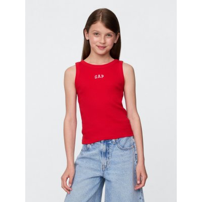 GAP dětské žebrované tílko s logem červená – Zboží Dáma