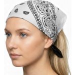 bandana šátek BÍLÁ ČERNÁ – Hledejceny.cz