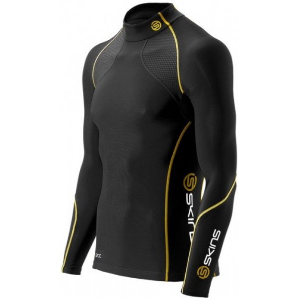 Pánské tričko Skins A200 Men´s Thermal Long Sleeve Top B60052066 kompresní prádlo pánské černé
