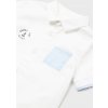 Kojenecké tričko a košilka Chlapecká košile krátký rukáv Mayoral / bílá