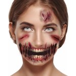 Guirca tetování na obličej zombie – Zboží Mobilmania