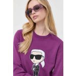 Karl Lagerfeld mikina IKONIK KARL sweatshirt černá – Zboží Mobilmania