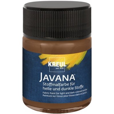 Barva na světlý a tmavý textil Javana 20 ml tmavě hnědá – Zboží Mobilmania