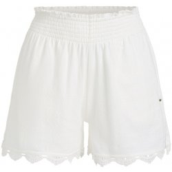 O'Neill dámské kraťasy ESSENTIALS AVA SMOCKED SHORTS 1700055-11010 Bílý