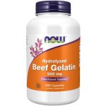 Now Foods Beef Gelatin 550 mg 200 kapslí – Hledejceny.cz