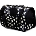 animALL Taška Black with white paws M 40 x 21 x 27 cm – Zbozi.Blesk.cz