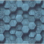 Aquamat 4059-1 Hexagon modrý metráž 130 cm – Zboží Dáma