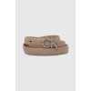 Pásek Calvin Klein dámský pásek Ck Thin Belt K60K612360 Béžová