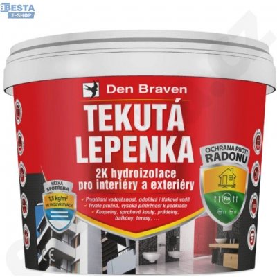 Den Braven Tekutá Lepenka 2K hydroizolace 7 kg – HobbyKompas.cz