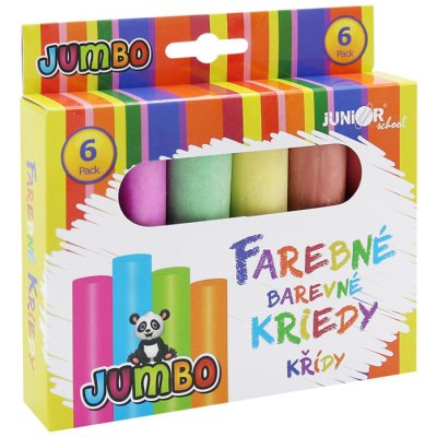 Mikrotrading Křídy barevné velké 6 ks v krabičce – Zboží Dáma