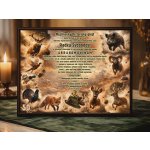 Cedulky sport hobby Dárek pro myslivce_muže_50_HL 30x23 – Hledejceny.cz