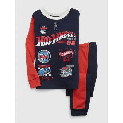 Baby vzorované pyžamo Gap & Hot Wheels Tmavě modrá EU Tmavě modrá – Zboží Dáma