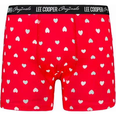 Lee Cooper pánské boxerky Lee Cooper Patterned červená – Zboží Mobilmania
