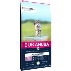 Eukanuba Grain Free Puppy Large Breed s jehněčím 2 x 12 kg