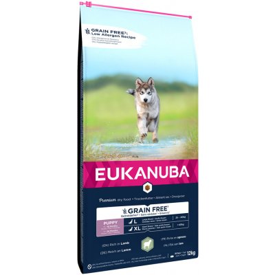 Eukanuba Grain Free L Puppy Jehněčí 12 kg – Zboží Mobilmania