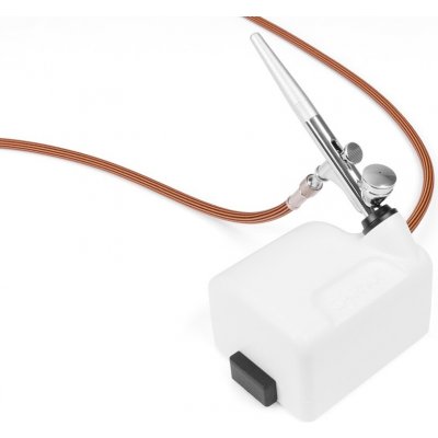 SPARMAX Startovací sada airbrush pistole HB-040 tryska 0,4 mm a kompresoru DC-25 – Sleviste.cz