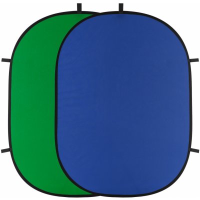 Phototools Rychlorozkládací fotografické pozadí 150x200cm - modré, zelené klíčovací – Zboží Mobilmania