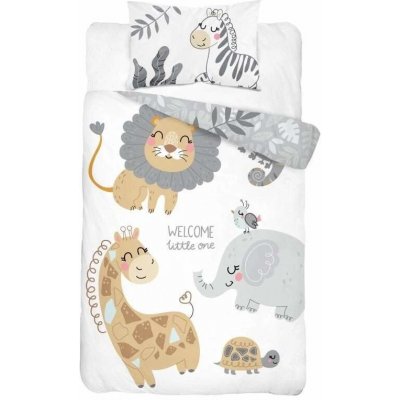 Detexpol Bambusové povlečení ZOO Bavlna Bambus 100 x 135 cm 40 x 60 cm – Sleviste.cz