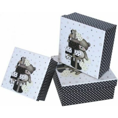 Dárkové krabice vánoční s medvídkem malá – Zboží Živě