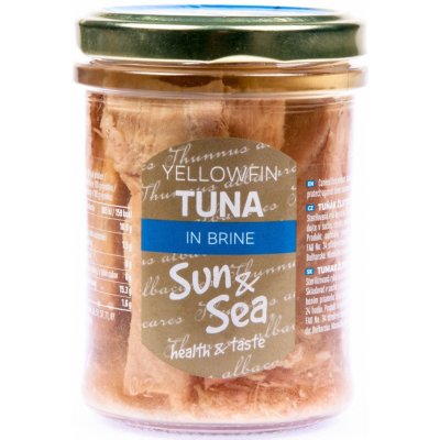 Sun&Sea Tuňák ve vlastní šťávě 200g sklo