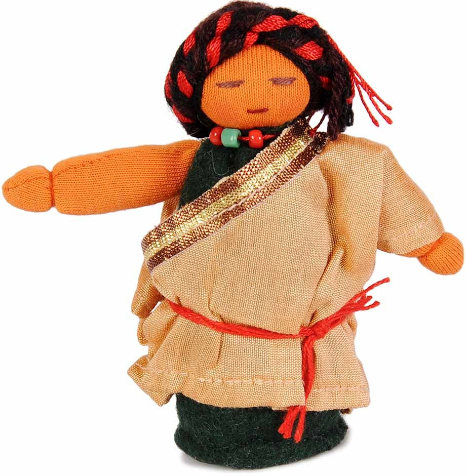 Dolls4Tibet Tibetská hadrová Táta 10 cm