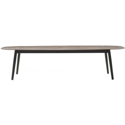 Varaschin Jídelní stůl Ellisse, 220x120x74 cm, rám a nohy hliník, deska HPL kat. B – Hledejceny.cz