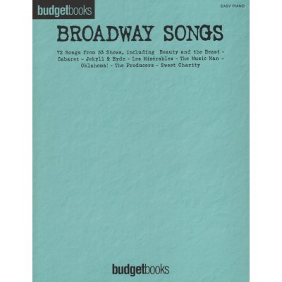 Budgetbooks Broadway Songs noty klavír, zpěv kytara, akordy – Zboží Mobilmania