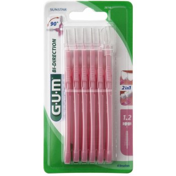 GUM Bi-Direction Fine mezizubní kartáčky 1,2 mm 6 ks