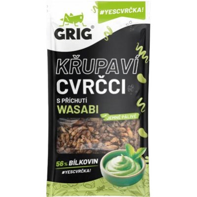 Grig sušení cvrčci s příchutí wasabi 13 g – Zbozi.Blesk.cz