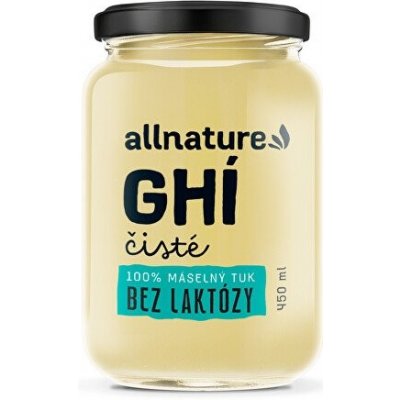 Přepuštěné máslo allnature 450 g – Zboží Dáma