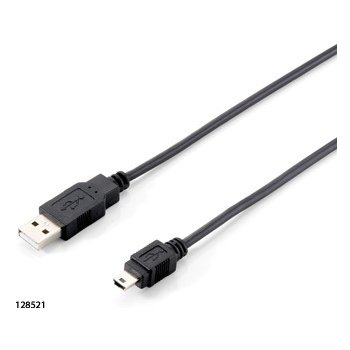 Equip 128521 mini USB 2.0 cable AM -> mini5p 1.8m, černý