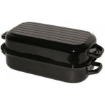 BELIS Smaltovaný dvoupekáč s žebrováním 35 cm 37235-00400005 – Hledejceny.cz