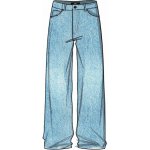 Vans Sirelle Puddle Pants grey wash – Zboží Dáma