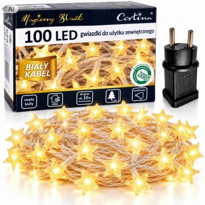 Vánoční osvětlení na stromeček Cortina venkovní 11,5 m 51 - 100 žárovek – Hledejceny.cz