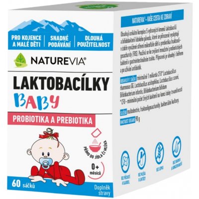 Swiss NatureVia Laktobacily baby 60 sáčků – Hledejceny.cz