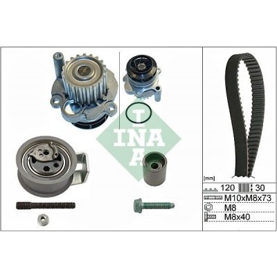 Vodní pumpa + sada ozubeného řemene Schaeffler INA 530 0091 31 – Hledejceny.cz
