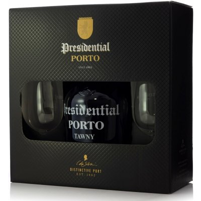 Porto Presidential Tawny 19% 0,75 l (dárkové balení 2 sklenice) – Hledejceny.cz